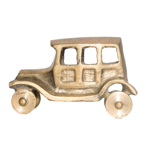 Brass Car - 12x15.3x6 inches | Golden Finish, Easy to Clean, Indian Modern Arts Decor
