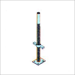 Base Jack - Steel, 32mm Diameter, 450mm Height, 150mm Length | 6 Metric Ton Loading Capacity, High Protected Painted Finish, 6mm Thickness