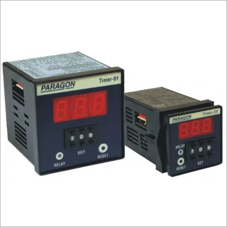 Digital Timer - Metal, 96x96x74 mm | Black Color, 10-Year Memory Retention, User-Friendly Push Wheel Settings, Dual Relay Outputs, Up/Down Counting
