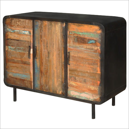 Wooden Cabinet - Solid Oak, 30x60x20 inches, Rich Mahogany Finish | Elegant Design, Versatile Storage Solutions