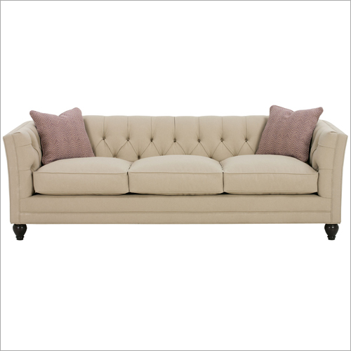 Handmade Tufted Back Fabric Sofa