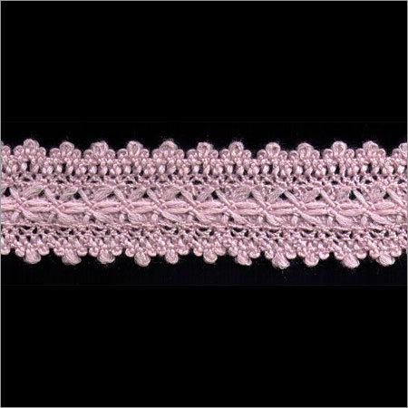 Cotton Lace - 6.7 Cm Width, White Chevron Pattern | Premium Quality, Colorfast Design, Hand Washable