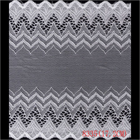 Cotton Lace - 6.7 Cm Width, White Chevron Pattern | Premium Quality, Colorfast Design, Hand Washable