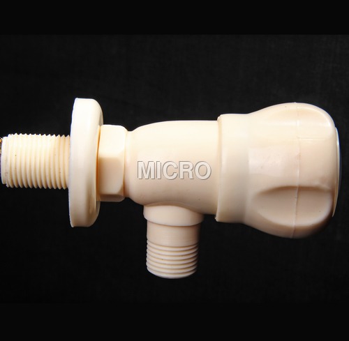 PVC Angle Valve - PVC Material, Angled Shape, Heat Resistant | Robust, Weather Proof, Leakage Free, Smooth Flow, Easy Opening & Shutting