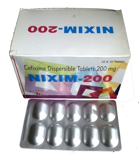 Cefixime Dispersible Tablets - 200mg, Bacterial Infection Treatment, General Drug Formulation, Prescription Required, Suitable for Commercial and Clinical Use