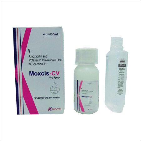 Moxcis - CV ड्राय सिरप (अमोक्सिसिलिन और पोटैशियम क्लैवुलैनेट ओरल सस्पेंशन (5gm/30ml))