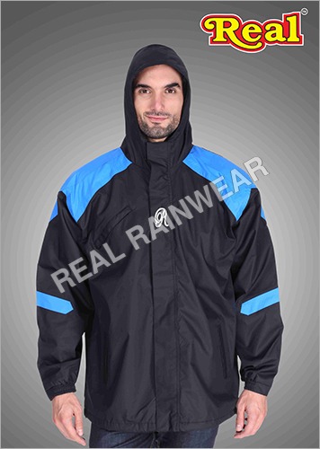 Joggers Jacket B - Lightweight Polyester Blend, Black Color | Waterproof, Packable Design, Ideal for Athletic Pursuits