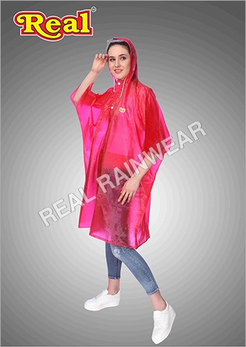 रेड डिलाइट पंचो रेनकोट