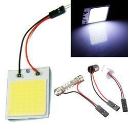 LED Roof Light Panel - 12V Specification, White PVC Body, Bright 48 Chips Cob Lighting