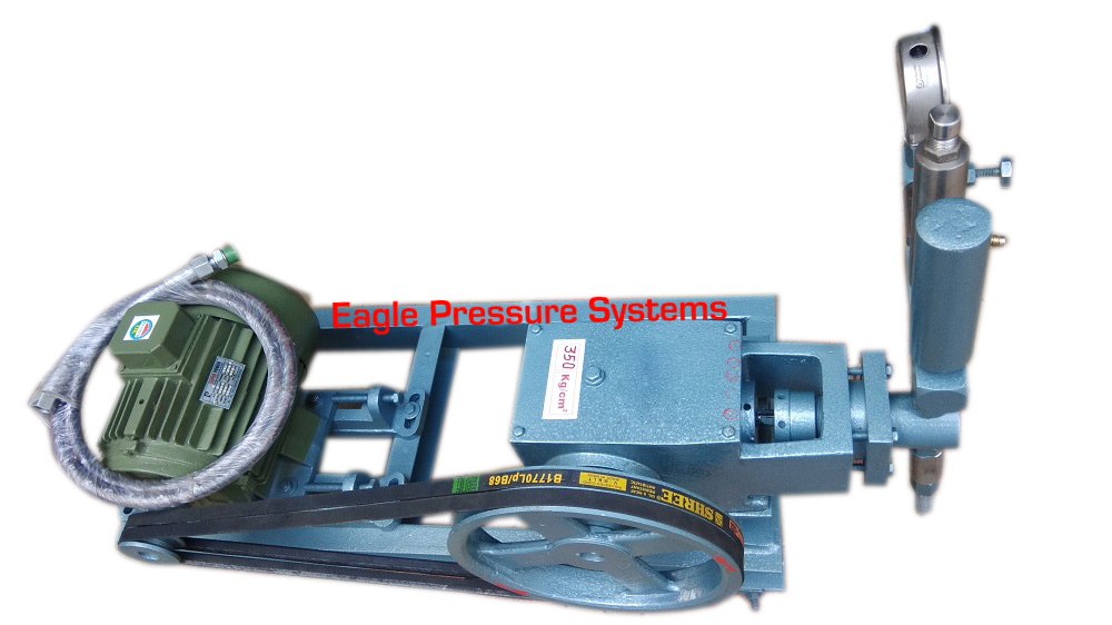 Electric Driven Hydro Test Pump - Color: Blue