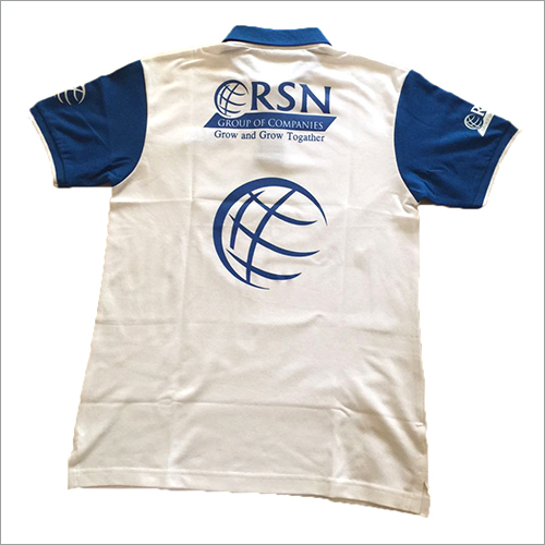 सफेद स्पोर्ट टी-शर्ट बैक