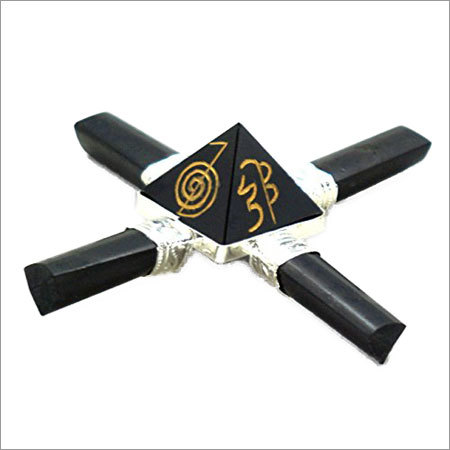 Tourmuline Piramids Reiki Sign Power Generator