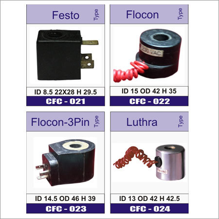 प्नेमैटिक कॉयल्स- Festo, Flucon, Luthra