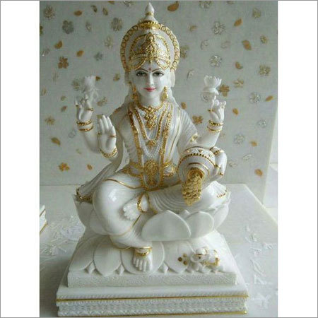 White Lord Laxmi Statue