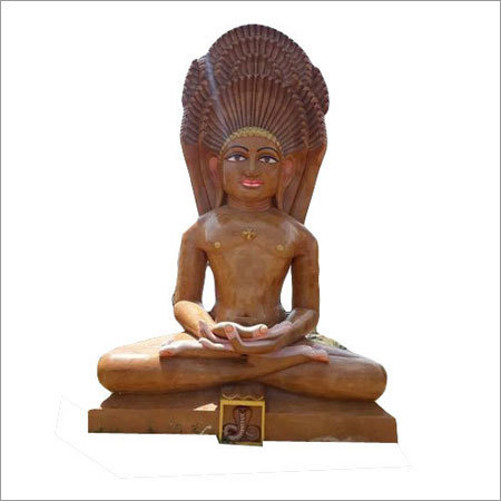 Brown Mahavir Statue