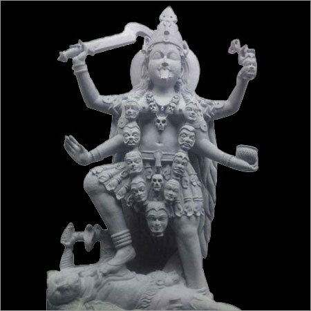 Gray Kali Durga Statue