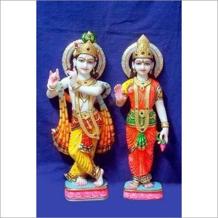 Sculpture Marble Radha Krishna Statue