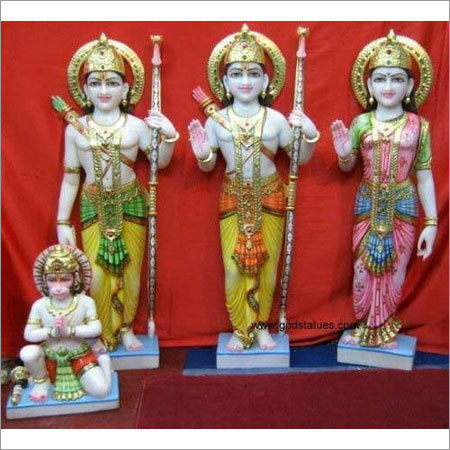 Sculpture Marble Ram Darbar Statue
