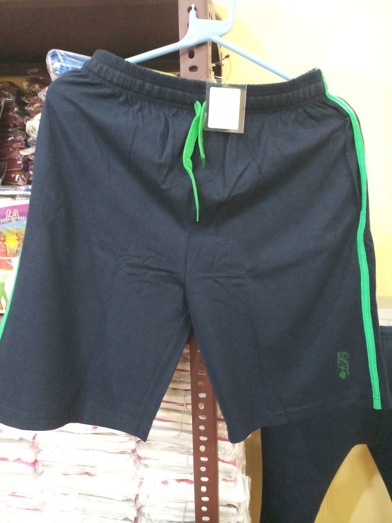 Bermuda - 30s Combed Cotton Yarn, L & Xl Sizes In Grey, Milanch, Navy Blue, Olive Green & Black | Unisex, Plain Pattern, Age 18 To 65