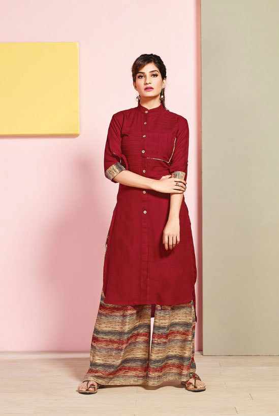 Dry Cleaning Multicolour Rayon Printed Stylish Kurti