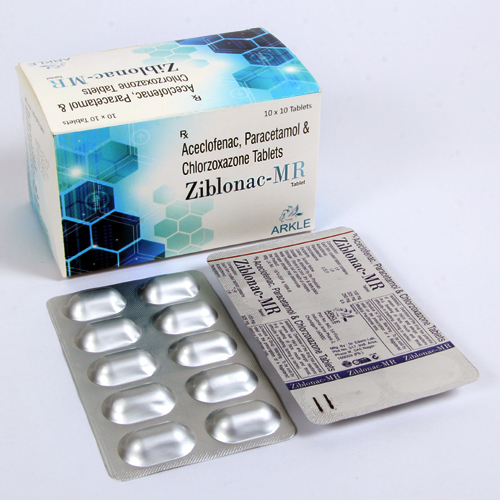 Aceclofenac With Paracetamol & Chlorzoxazone Tablets