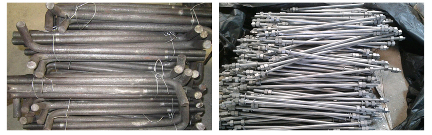 Foundation Bolts - Is:2062 Grade A, En-8, En-19, Length Up To 3000 Mm | Galvanized, Designed For Concrete Attachment