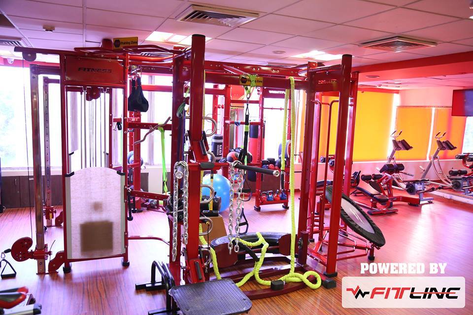 Black Gym Equipment Setup
