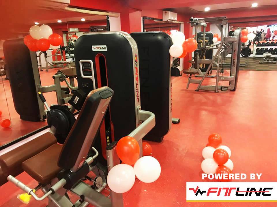Black Gym Equipment Setup
