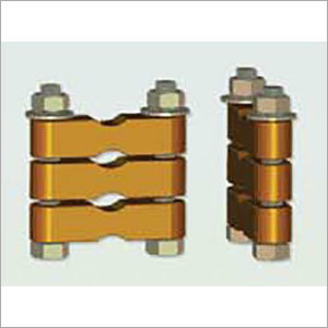 Copper Alloy H Type Clamp - Copper Material, Polished Surface Treatment | Designed for Electrical Industry Applications