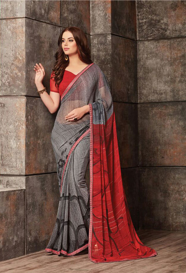 Multicolour Georgette Digital Printed Saree Catalog From Sethnic Wholesale Supplier In Surat