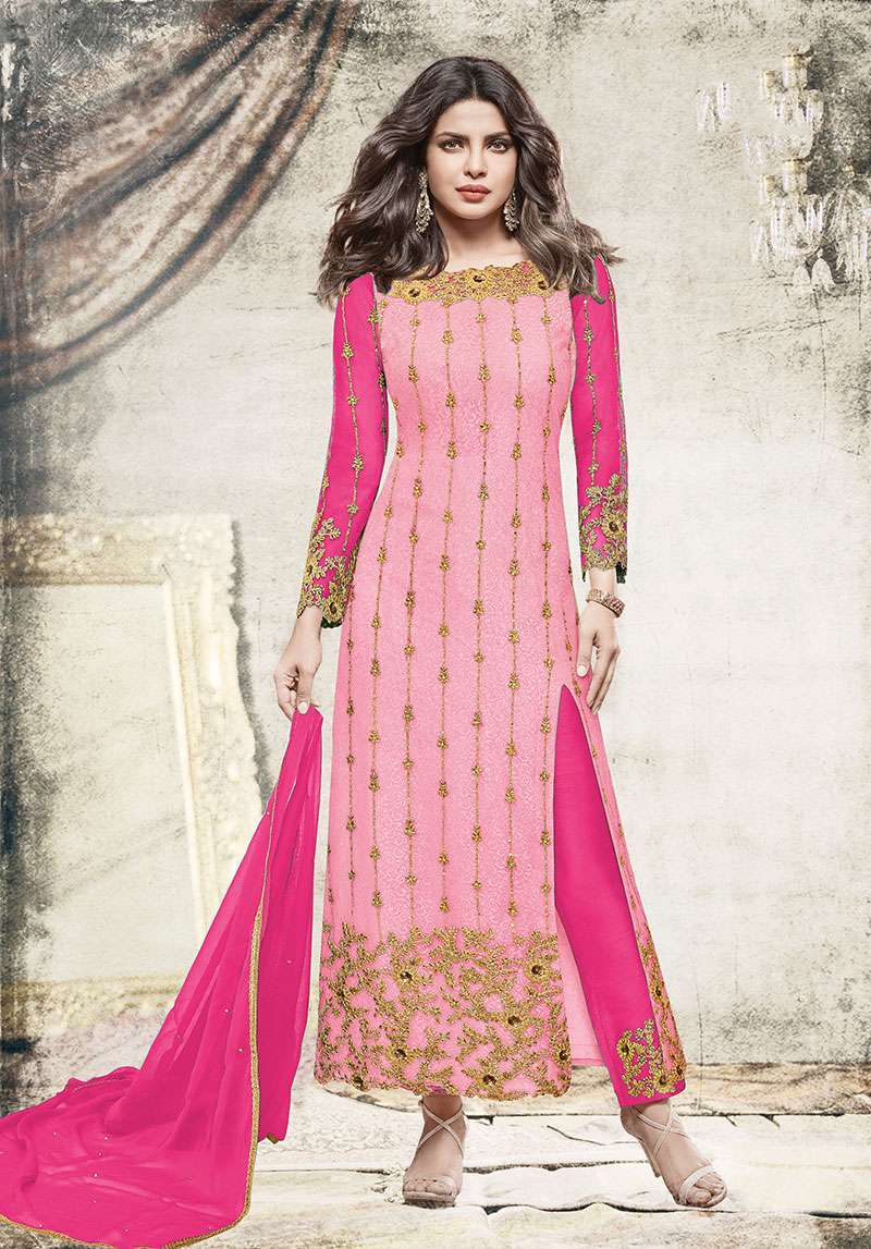 Trendy Party Wear Salwar Suit - Pure Upadda Silk Top, Customized Size Up To 42", Multicolour, Full Sleeves, Embroidered With Stone Work, Bollywood Style, Heavy Santoon Bottom, Pure Oraganja Dupatta