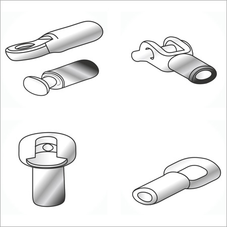 Metal End Fittings - Metal Alloy, Various Sizes & Diameters, Silver Color - Rated Voltage 15-33 kV, Ideal for Pipe Plumbing Systems