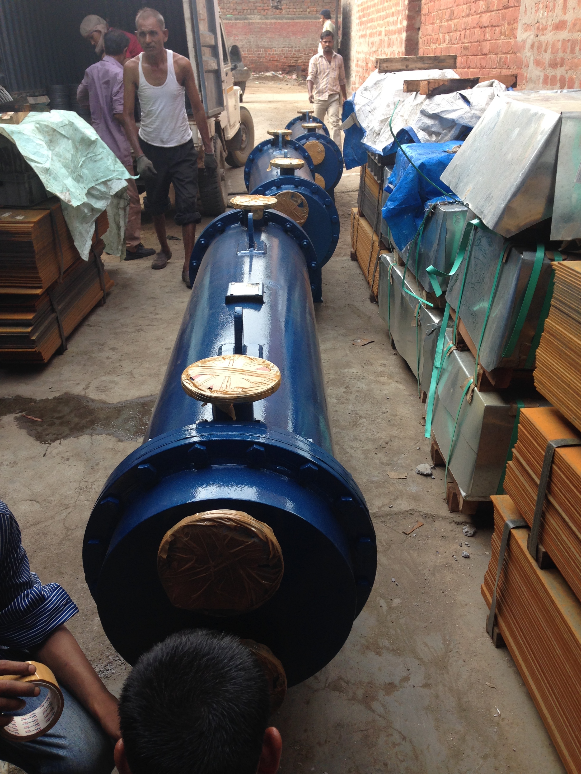 Hydraulic Oil Cooler - Tube Heat Exchanger, Blue Color, 1 To 110 Bar Pressure, 10 To 1000 Lpm Flow Rate