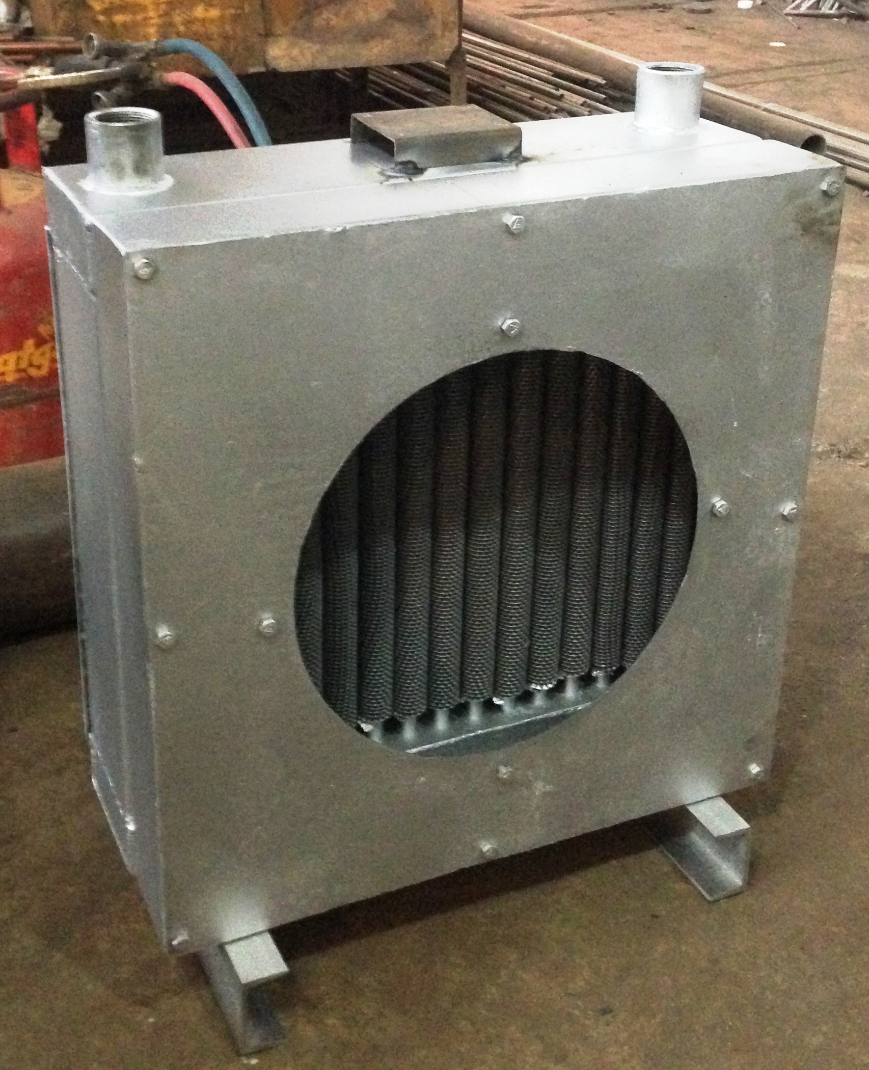 Hydraulic Oil Cooler - Tube Heat Exchanger, Blue Color, 1 To 110 Bar Pressure, 10 To 1000 Lpm Flow Rate
