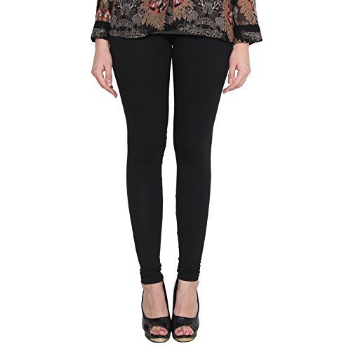 Leggings - Poly Cotton/viscose, Free Size M-xl (Waist 26-32 Inches), Black | Comfortable Fit, Durable Material, Stylish Look, Versatile Style
