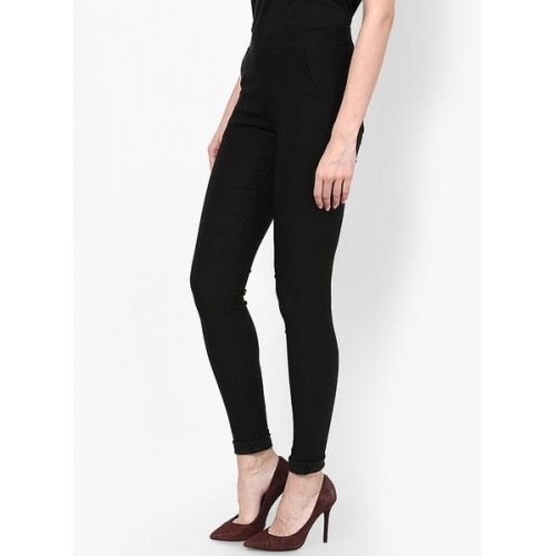 Leggings - Poly Cotton/viscose, Free Size M-xl (Waist 26-32 Inches), Black | Comfortable Fit, Durable Material, Stylish Look, Versatile Style