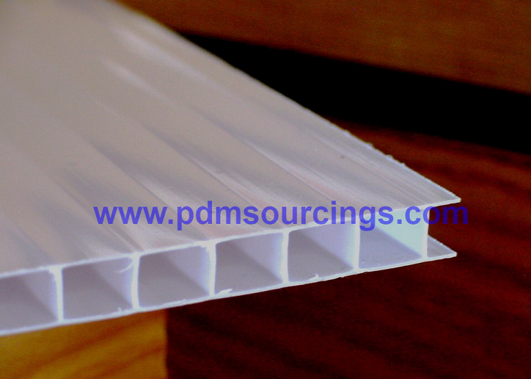 Pc Hollow Sheet - Polycarbonate Multi Wall 10mm, 1.22m & 2.1m Width, Clear/green/brown/blue | Iso Certified, Uv Protected, 100% Virgin Raw Materials