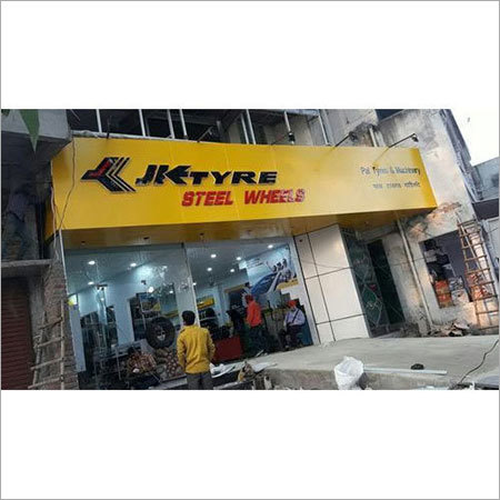 Advertisement Board - Aluminum, 10ft x 4ft, Yellow - LED Lighting, Wall Mount, 1 Year Warranty