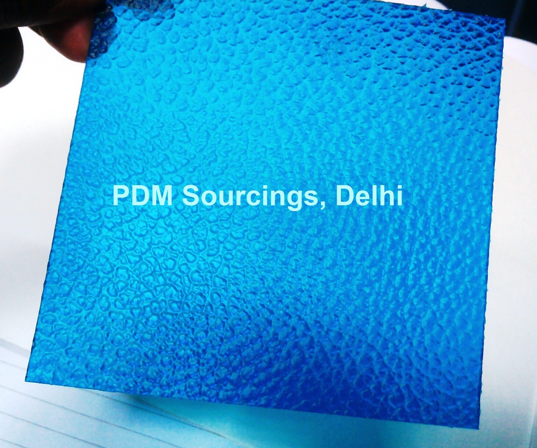 Polycarbonate Embossed Sheet - 1.5mm Thick, 3-7 Ft X 100 Ft | Clear, Green, Brown, Blue, Uv Protected, Iso Certified By Vibrant Sapphire