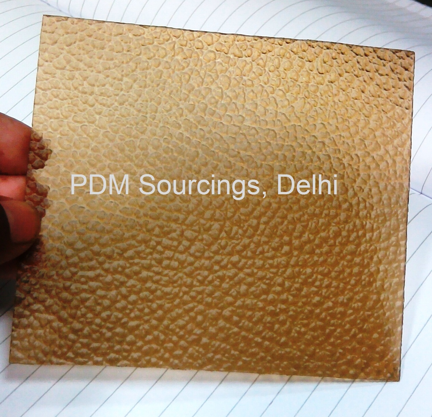 Polycarbonate Embossed Sheet - 1.5mm Thick, 3-7 Ft X 100 Ft | Clear, Green, Brown, Blue, Uv Protected, Iso Certified By Vibrant Sapphire