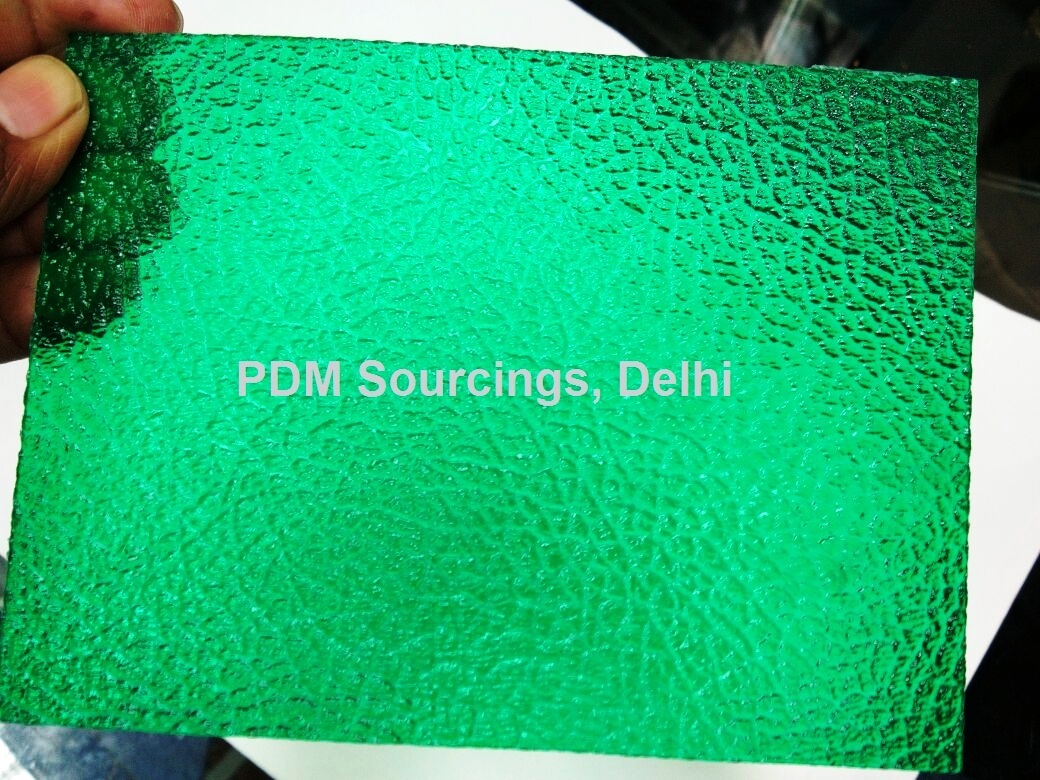 Polycarbonate Embossed Sheet - 1.5mm Thick, 3-7 Ft X 100 Ft | Clear, Green, Brown, Blue, Uv Protected, Iso Certified By Vibrant Sapphire