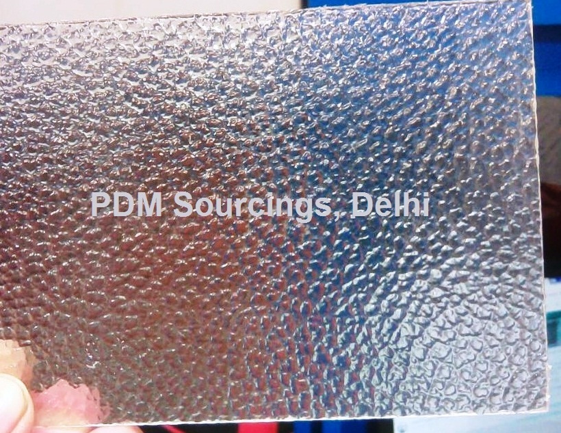 Polycarbonate Embossed Sheet - 1.5mm Thick, 3-7 Ft X 100 Ft | Clear, Green, Brown, Blue, Uv Protected, Iso Certified By Vibrant Sapphire