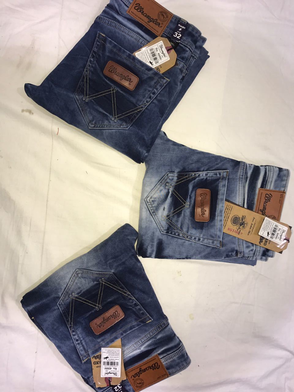 Denim Jeans - 100% Cotton, Varied Sizes, Blue Color | Comfortable, Durable, Easy Wash, Fade Resistant, Perfect Fit, Stylish