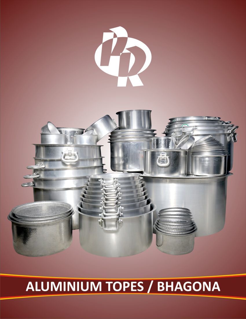 Aluminium Topes - Polished Aluminium, Varying Dimensions & Capacities | Strong, Rust-resistant Design With Metal Handles