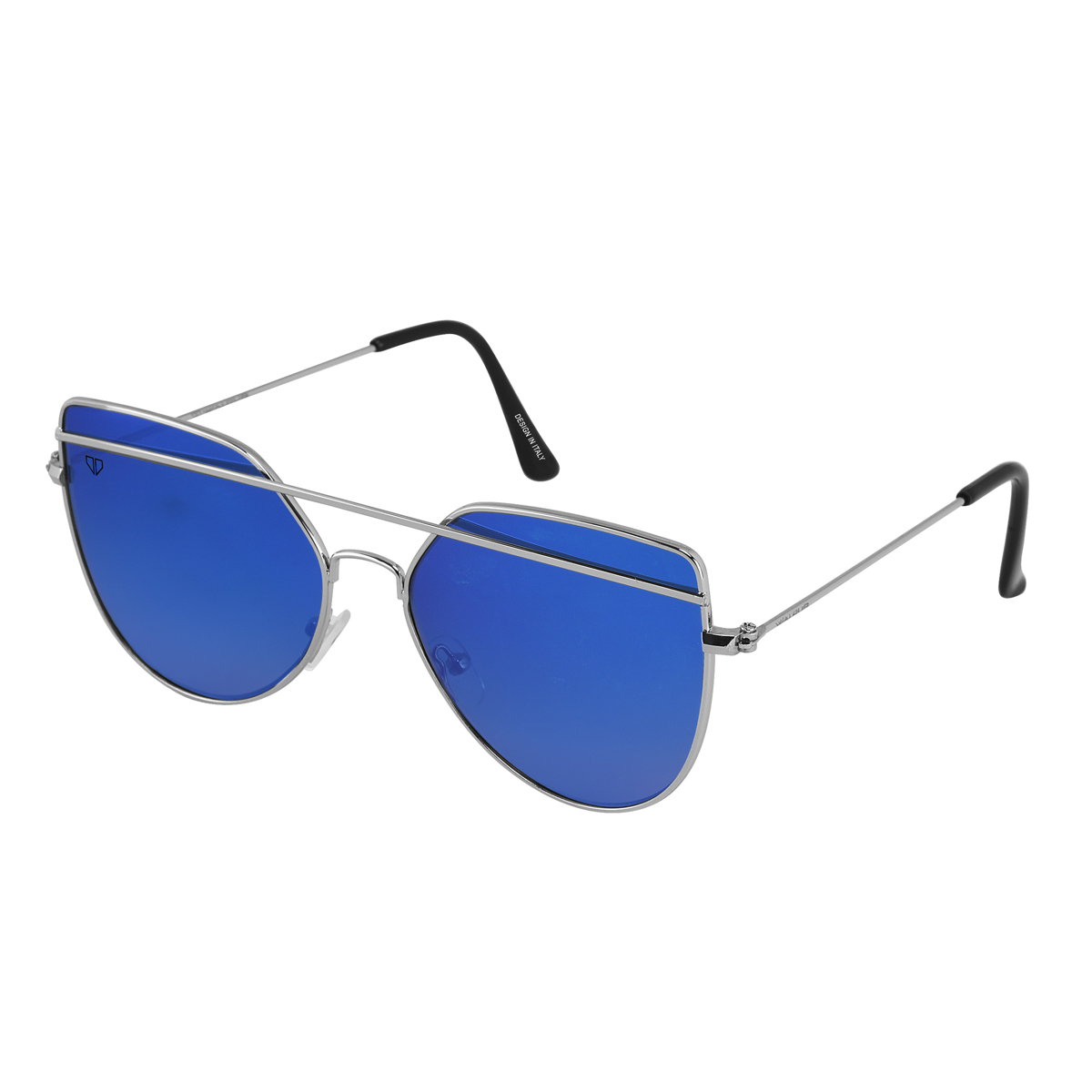 Sunglass - Metal & Plastic, 140x50x10 Mm, Silver Frame With Grey Uv400 Lens | Comfortable Fit, Durable, Lightweight, Stylish Design