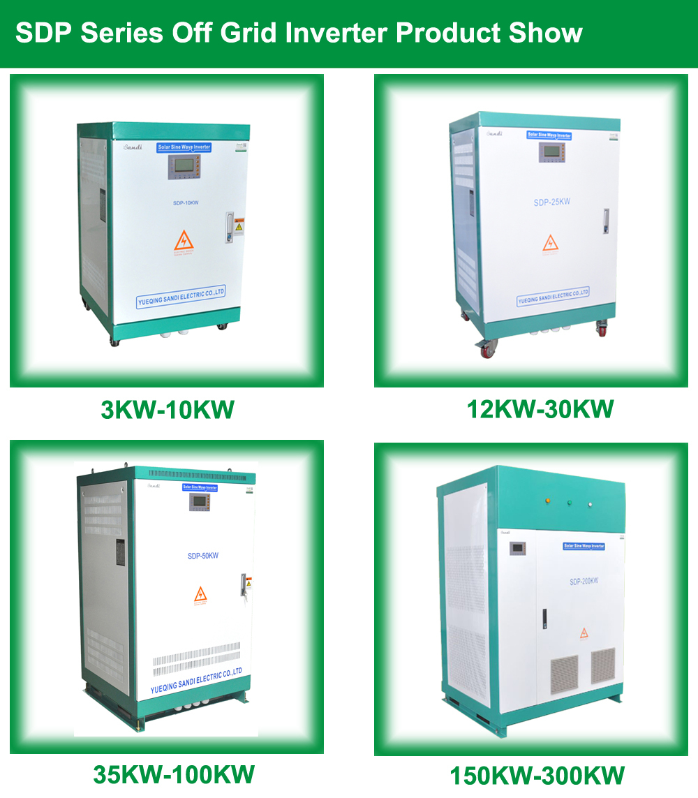Solar Inverter - 20kw Low Frequency Isolation Model Sdp-20kw | Lcd Display, Pure Sine Wave Output, 220v To 440vac, Protection Level Ip20, 150% Overload Capability, 2 Year Warranty