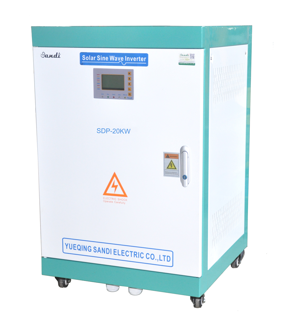 Solar Inverter - 20kw Low Frequency Isolation Model Sdp-20kw | Lcd Display, Pure Sine Wave Output, 220v To 440vac, Protection Level Ip20, 150% Overload Capability, 2 Year Warranty