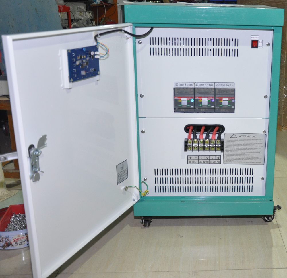 Solar Inverter - 20kw Low Frequency Isolation Model Sdp-20kw | Lcd Display, Pure Sine Wave Output, 220v To 440vac, Protection Level Ip20, 150% Overload Capability, 2 Year Warranty