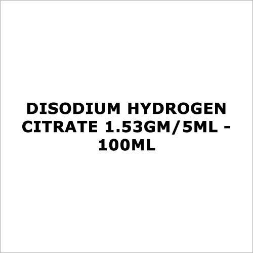 Disodium Hydrogen Citrate 1.53Gm 5Ml - 100Ml Liquid