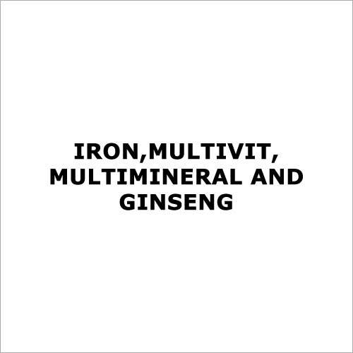 Iron,Multivit,Multimineral And Ginseng Application: For Treatment Of Vitamin Deficiency